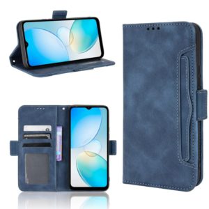 For Infinix Hot 12i Skin Feel Calf Texture Card Slots Leather Phone Case(Blue) (OEM)