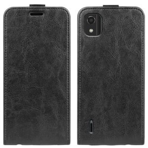 For Nokia C2 2nd Edition R64 Texture Vertical Flip Leather Phone Case(Black) (OEM)