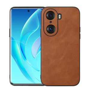 For Honor 60 Pro Cowhide Texture PU Phone Case(Brown) (OEM)