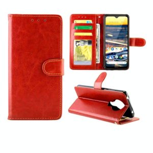 For Nokia5.3 Crazy Horse Texture Leather Horizontal Flip Protective Case with Holder & Card Slots & Wallet & Photo Frame(Brown) (OEM)