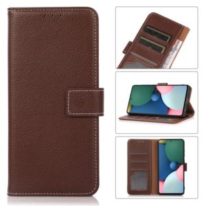 For Motorola Moto G20 Litchi Texture PU + TPU Horizontal Flip Leather Case with Holder & Card Slots & Wallet(Brown) (OEM)