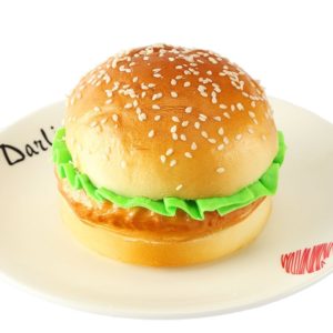 PU Simulation Burger Model Fake Bread Ornaments Photography Props Home Decoration Window Display (OEM)