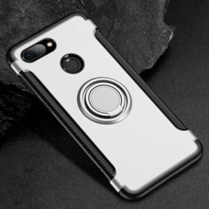 Magnetic 360 Degree Rotation Ring Holder Armor Protective Case for Xiaomi Mi 8 Lite (Silver) (OEM)