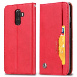 Knead Skin Texture Horizontal Flip Leather Case for Xiaomi Pocophone F1, with Photo Frame & Holder & Card Slots & Wallet(Red) (OEM)