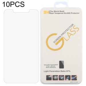 10 PCS 0.26mm 9H 2.5D Tempered Glass Film For BQ Vsmart Joy 1 Plus (OEM)