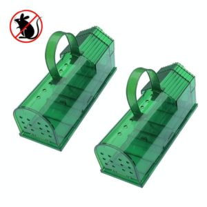 2 PCS Large Plastic Mousetrap Mouse Cage Pedal Trap(Green) (OEM)