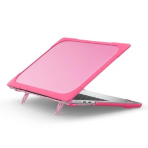 For MacBook Air 13.6 inch A2681 2022 TPU + PC Two-color Anti-fall Laptop Protective Case(Rose Red) (OEM)