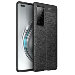 For Huawei Honor V40 Litchi Texture TPU Shockproof Case(Black) (OEM)