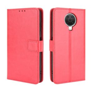 For Nokia G20 / G10 / 6.3 Retro Crazy Horse Texture Horizontal Flip Leather Case with Holder & Card Slots & Lanyard(Red) (OEM)
