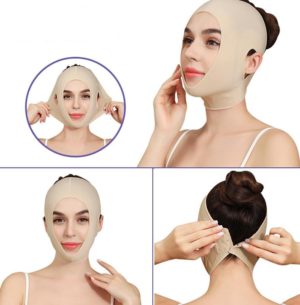 076 L Size Enhanced Version For Men And Women Face-Lifting Bandage V Face Double Chin Shaping Face Mask (OEM)
