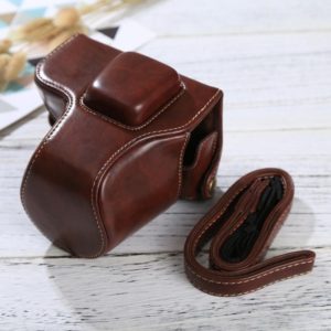 Full Body Camera PU Leather Case Bag with Strap for Olympus EPL7 / EPL8 (Coffee) (OEM)