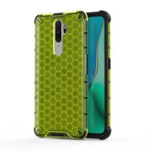 For Oppo A9 (2020) Shockproof Honeycomb PC + TPU Case(Green) (OEM)