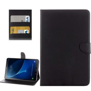 For Galaxy Tab A 10.1 (2016) / P580 Simple Style Horizontal Flip Leather Case with Holder & Card Slots & Wallet (Black) (OEM)