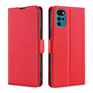 For Motorola Moto G22 Ultra-thin Voltage Side Buckle Leather Phone Case(Red) (OEM)