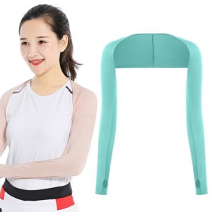 Golf Sunscreen Shawl Sleeves Outdoor Sports Cycling Ice Silk One Word Raglan Sleeves, Size: One Code(Mint Green) (OEM)
