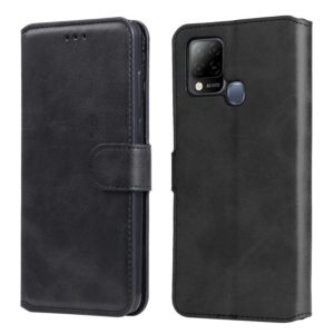 For Infinix Hot 10s Classic Calf Texture PU + TPU Horizontal Flip Leather Case with Holder & Card Slots & Wallet(Black) (OEM)