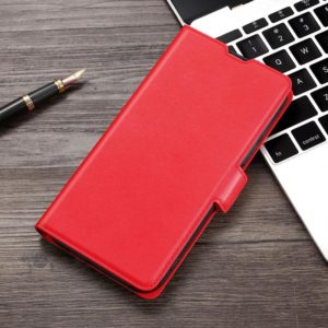 For Infinix Hot 8 / Hot 8 Lite X650 X650B / Tecon Camon 12 CC7 Sp Ultra-thin Voltage Side Buckle PU + TPU Horizontal Flip Leather Case with Holder & Card Slot(Red) (OEM)