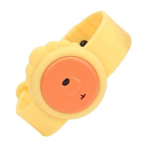WT-M4 ABS+Silica Gel Children Mosquito Repellent Wristband (Yellow) (OEM)