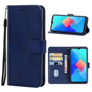 Leather Phone Case For Tecno Spark 8C(Blue) (OEM)