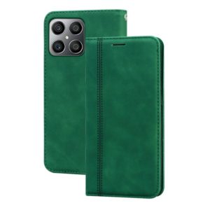 For Honor X8 / X30i Frosted Business Magnetic Flip Leather Phone Case(Green) (OEM)