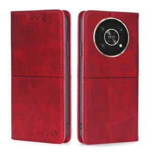 For Honor X30 Cow Texture Magnetic Horizontal Flip Leather Phone Case(Red) (OEM)