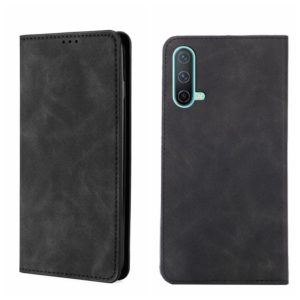 For OnePlus Nord CE 5G Skin Feel Magnetic Horizontal Flip Leather Phone Case(Black) (OEM)