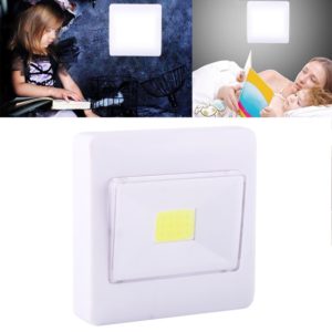 Mini White Light COB LED Wall Light , Switch Night Light Lamp (OEM)