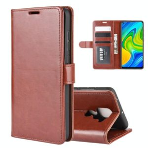 For Xiaomi Redmi Note 9/10X 4G R64 Texture Single Horizontal Flip Protective Case with Holder & Card Slots & Wallet& Photo Frame(Brown) (OEM)