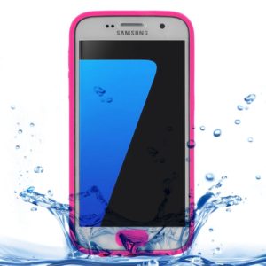 For Galaxy S7 / G930 3ATM Life Waterproof TPU Protective Case(Magenta) (OEM)
