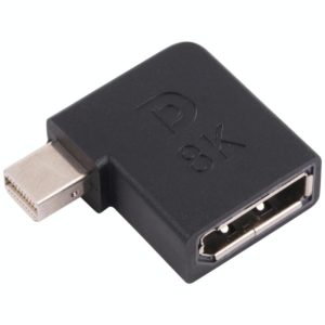 8K Mini DisplayPort Male to DisplayPort Female Elbow Adapter (OEM)