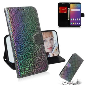 For LG Stylo 5 Solid Color Colorful Magnetic Buckle Horizontal Flip PU Leather Case with Holder & Card Slots & Wallet & Lanyard(Silver) (OEM)