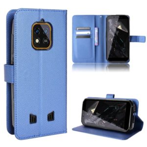 For Oukitel WP18 Diamond Texture Leather Phone Case(Blue) (OEM)