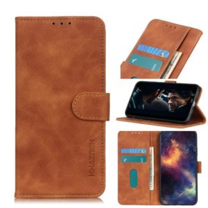 For Motorola Moto G9 Power KHAZNEH Retro Texture PU + TPU Horizontal Flip Leather Case with Holder & Card Slots & Wallet(Brown) (OEM)