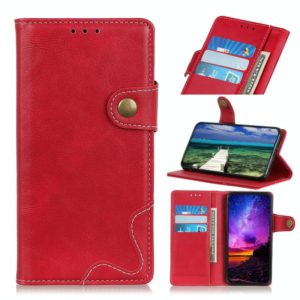 For Nokia C21 Plus S-Type Stitching Calf Texture Leather Phone Case(Red) (OEM)