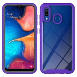 For Samsung Galaxy A20 / A30 Starry Sky Solid Color Series Shockproof PC + TPU Protective Case(Purple) (OEM)
