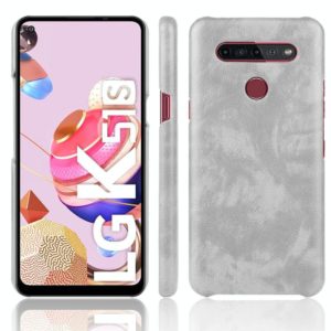 For LG K51S Shockproof Litchi Texture PC + PU Case(Gray) (OEM)