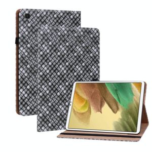 For Samsung Galaxy Tab A7 Lite T220 8.4 Color Weave Leather Tablet Case with Holder(Black) (OEM)