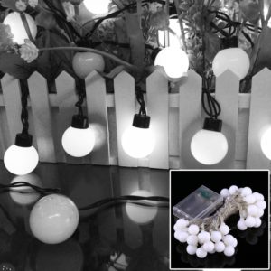 4m LED Decoration Light, 40 LEDs 3 x AA Batteries Powered String Light with 3-Modes, DC 4.5V(White Light) (OEM)
