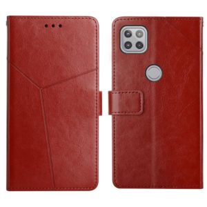 For Motorola Moto G 5G Y Stitching Horizontal Flip Leather Phone Case with Holder & Card Slots & Wallet & Photo Frame(Brown) (OEM)
