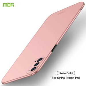 For OPPO Reno4 Pro MOFI Frosted PC Ultra-thin Hard Case(Rose Gold) (MOFI) (OEM)