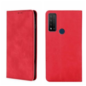 For TCL 20 R 5G/Bremen/20AX 5G Skin Feel Magnetic Horizontal Flip Leather Phone Case(Red) (OEM)