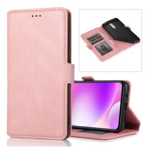 For Xiaomi Redmi K30 Retro Magnetic Closing Clasp Horizontal Flip Leather Case with Holder & Card Slots & Photo Frame & Wallet(Rose Gold) (OEM)