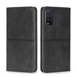 For TCL 205 Cow Texture Magnetic Horizontal Flip Leather Phone Case(Black) (OEM)