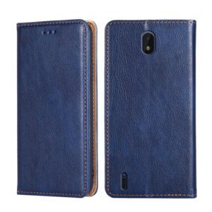 For Nokia C01 Plus / C1 2nd Edition Gloss Oil Solid Color Magnetic Leather Phone Case(Blue) (OEM)