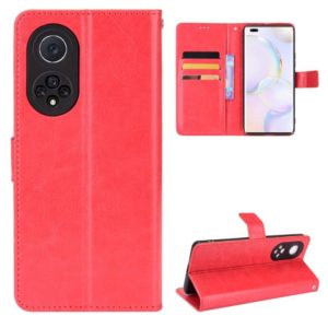 For Huawei nova 9 Pro / Honor 50 Pro Crazy Horse Texture Horizontal Flip Phone Leather Case with Holder & Card Slots & Lanyard(Red) (OEM)