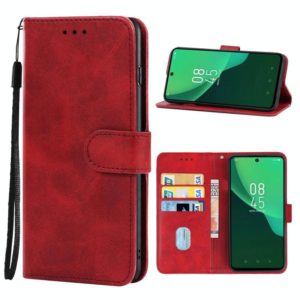 Leather Phone Case For Infinix Hot 11s(Red) (OEM)