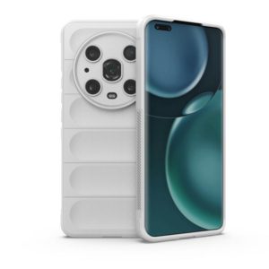 For Honor Magic4 Pro Magic Shield TPU + Flannel Phone Case(White) (OEM)