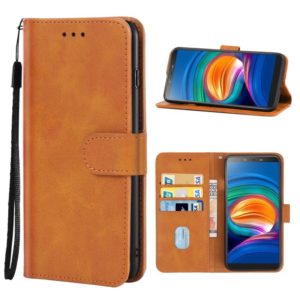 For Tecno Camon X Pro Leather Phone Case(Brown) (OEM)