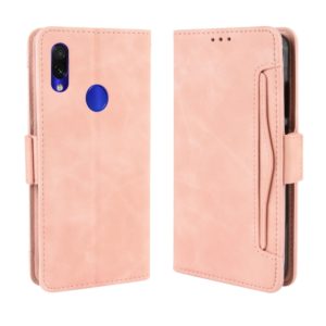 Wallet Style Skin Feel Calf Pattern Leather Case For Xiaomi Redmi Note 7 / Note 7 Pro / Note 7S,with Separate Card Slot(Pink) (OEM)