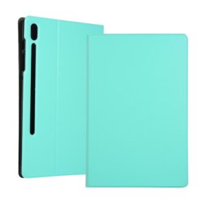 For Samsung Galaxy Tab S8 Ultra Elasticity Leather Tablet Case with Holder(Mint Green) (OEM)